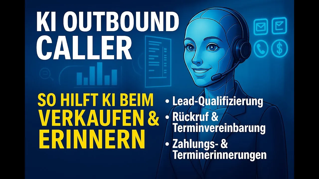 Outbound: the AI makes the call (German)